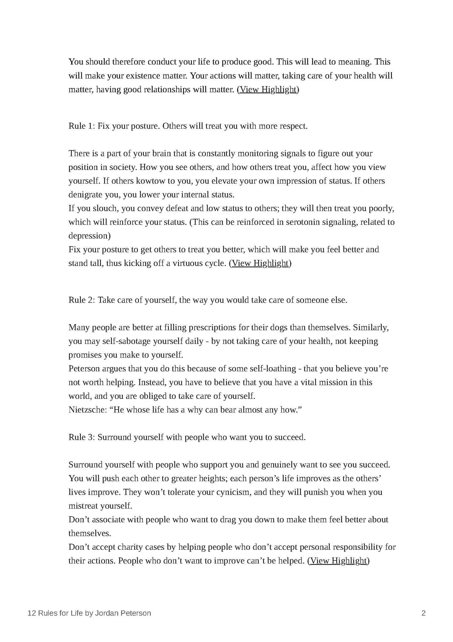 12 Rules for Life: An Antidote to Chaos - Fireflies