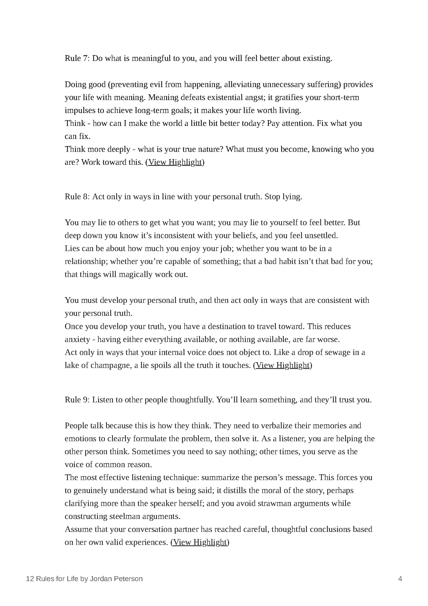 12 Rules for Life: An Antidote to Chaos - Fireflies