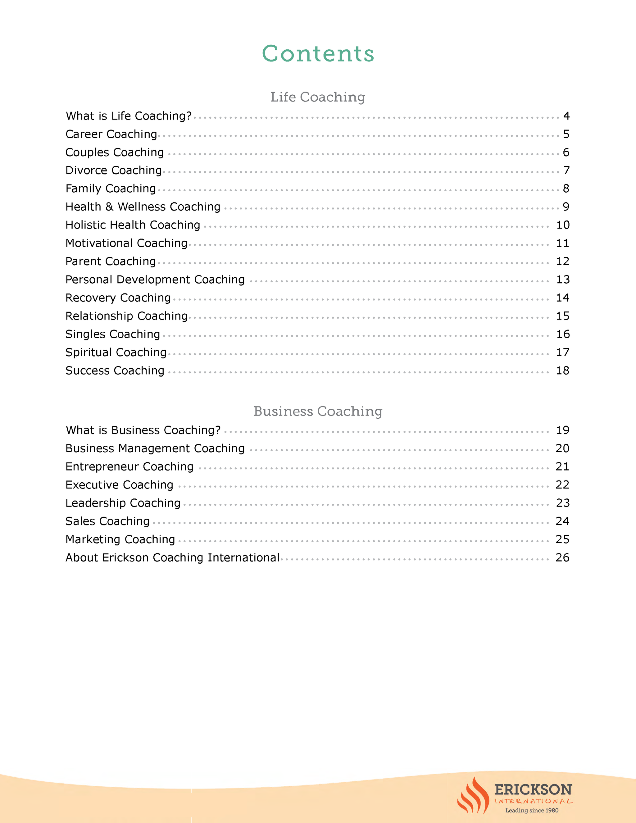 20 Coaching Niches - Fireflies