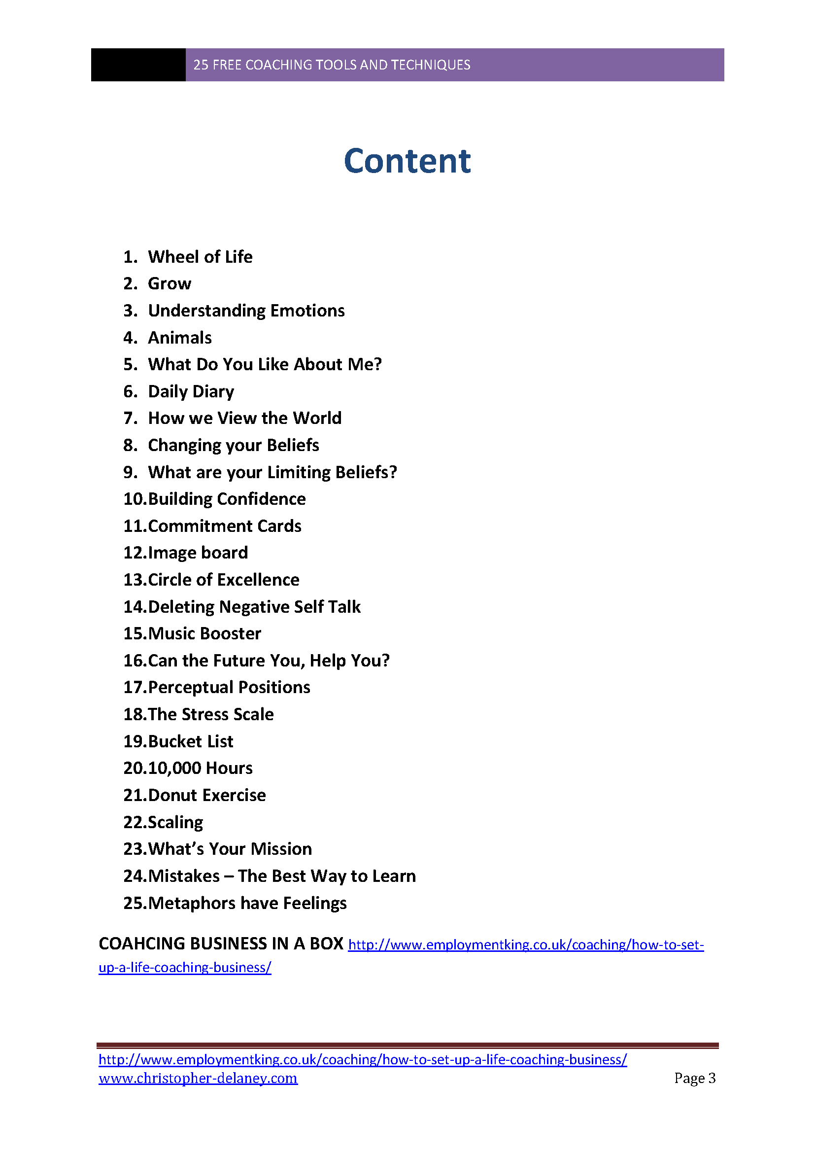 25 Free Coaching Tools and Techniques - Fireflies