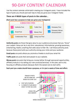 90 Days Instagram Plan - Fireflies