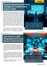 Fireflies Ai Business February 2026 eMagazine cover page showing futuristic digital graphics and AI technology visuals.