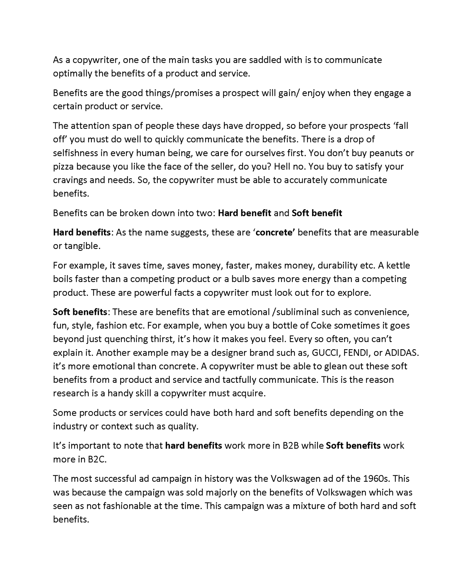 A to Z of Copywriting - Fireflies