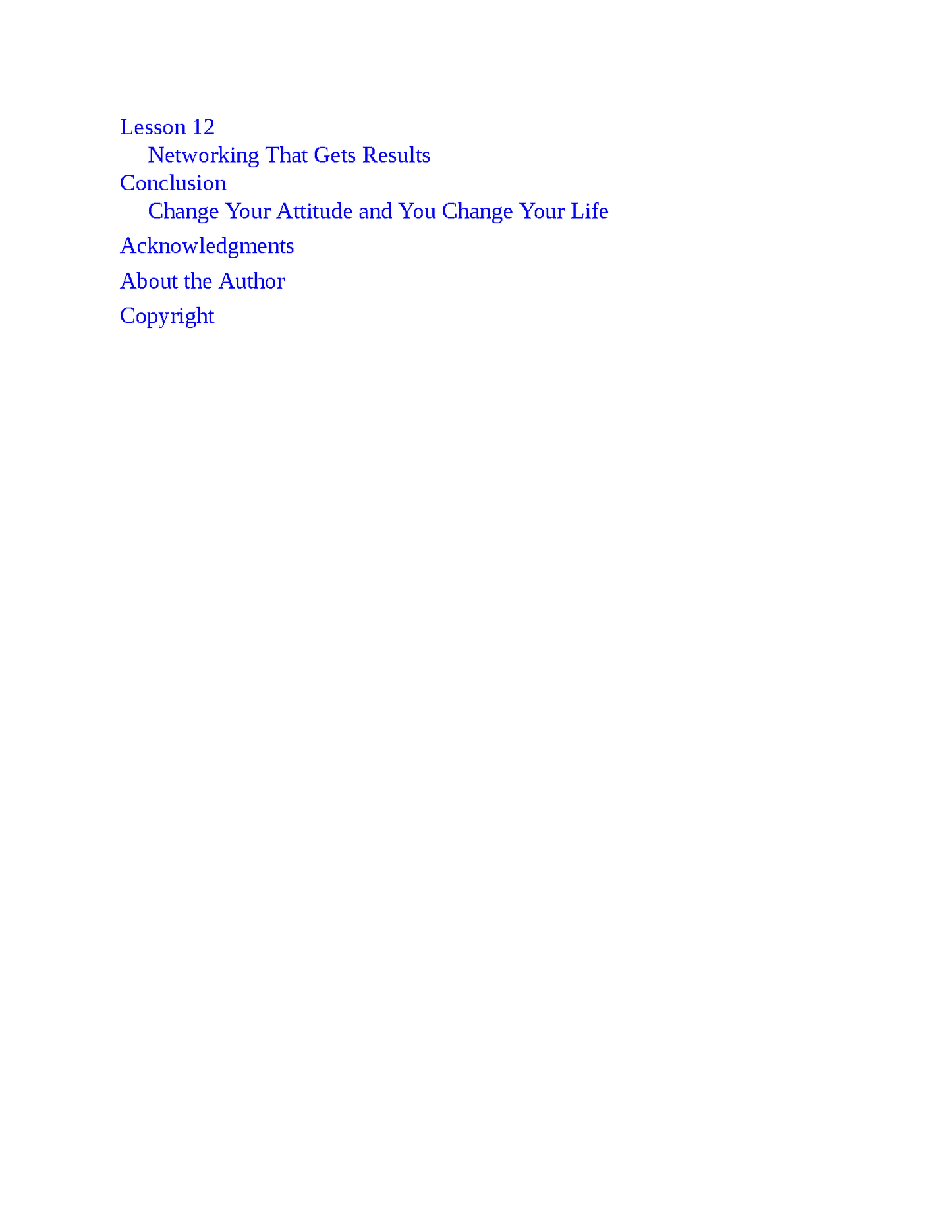 Ebook cover titled "Attitude Is Everything" by Jeff Keller, published by Fireflies, featuring motivational design and typography.