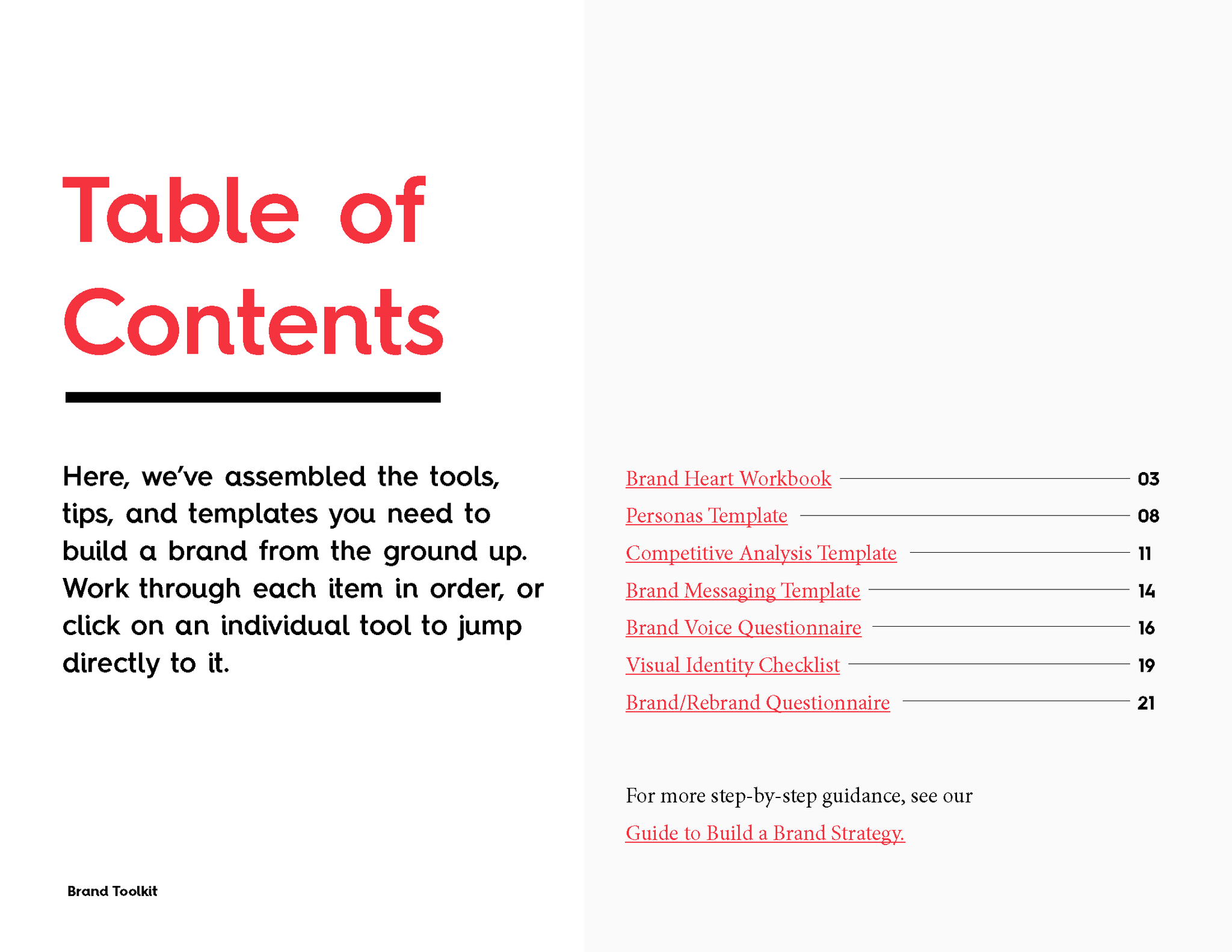Brand Strategy Toolkit - Fireflies