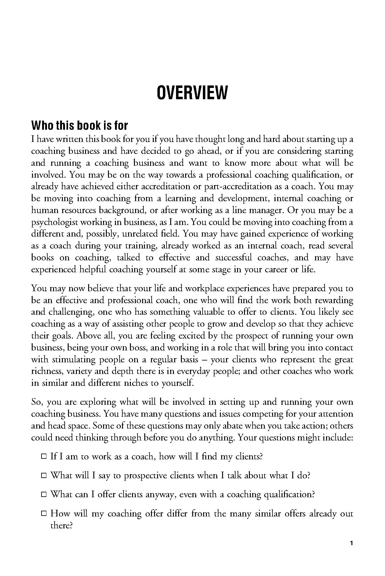 Starting and Running a Coaching Business - Fireflies