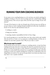 Starting and Running a Coaching Business - Fireflies