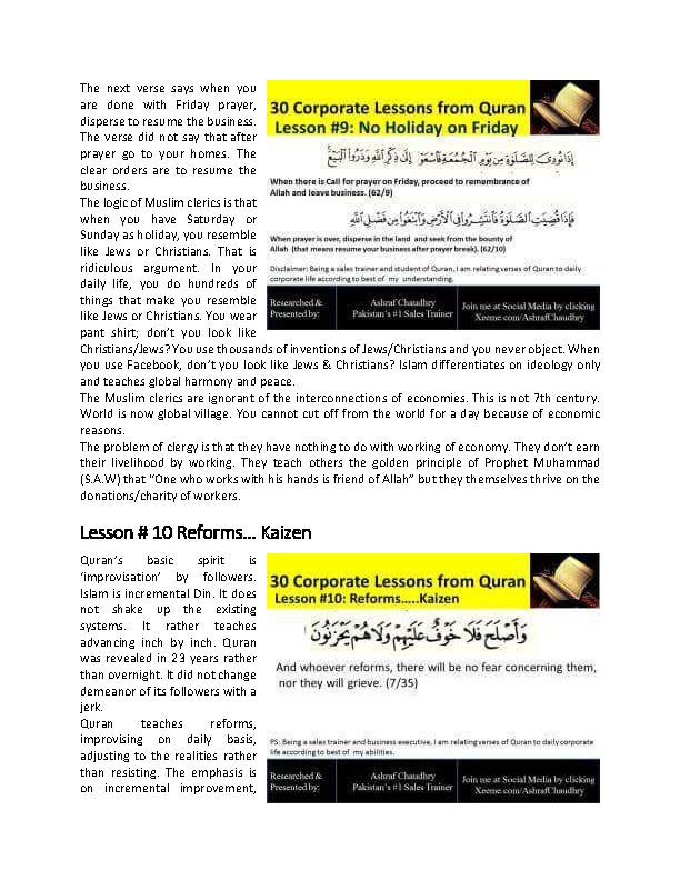 30 Corporate Lessons from Quran - Fireflies