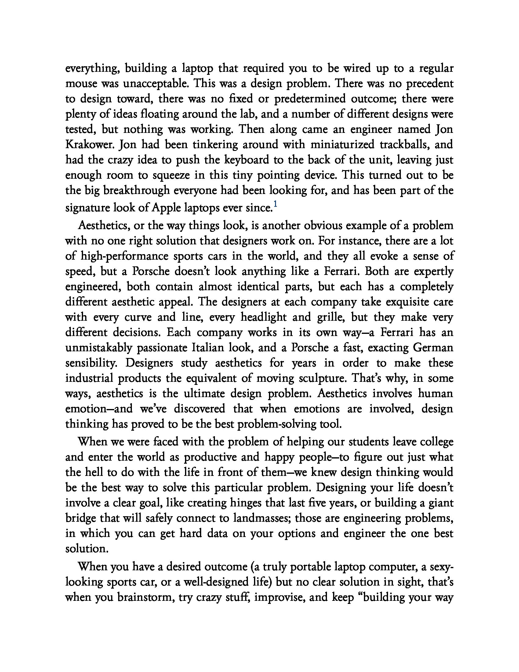 Page from Fireflies ebook "Designing Your Life" showing colorful diagrams and text on life design and personal development.