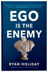 Ego is the Enemy ebook by Fireflies, featuring a cover with bold typography and a minimalist design on a dark background.