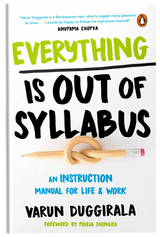 Fireflies ebook titled "Everything Is Out of Syllabus" displayed on a digital device screen with colorful cover art.
