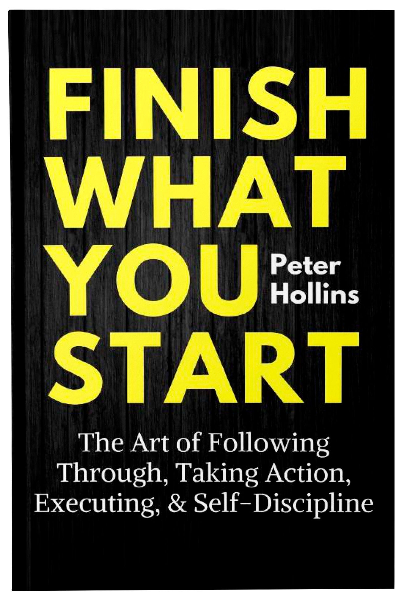 Digital ebook cover titled "Finish What You Start" by Fireflies, featuring a minimalist design with inspiring typography.
