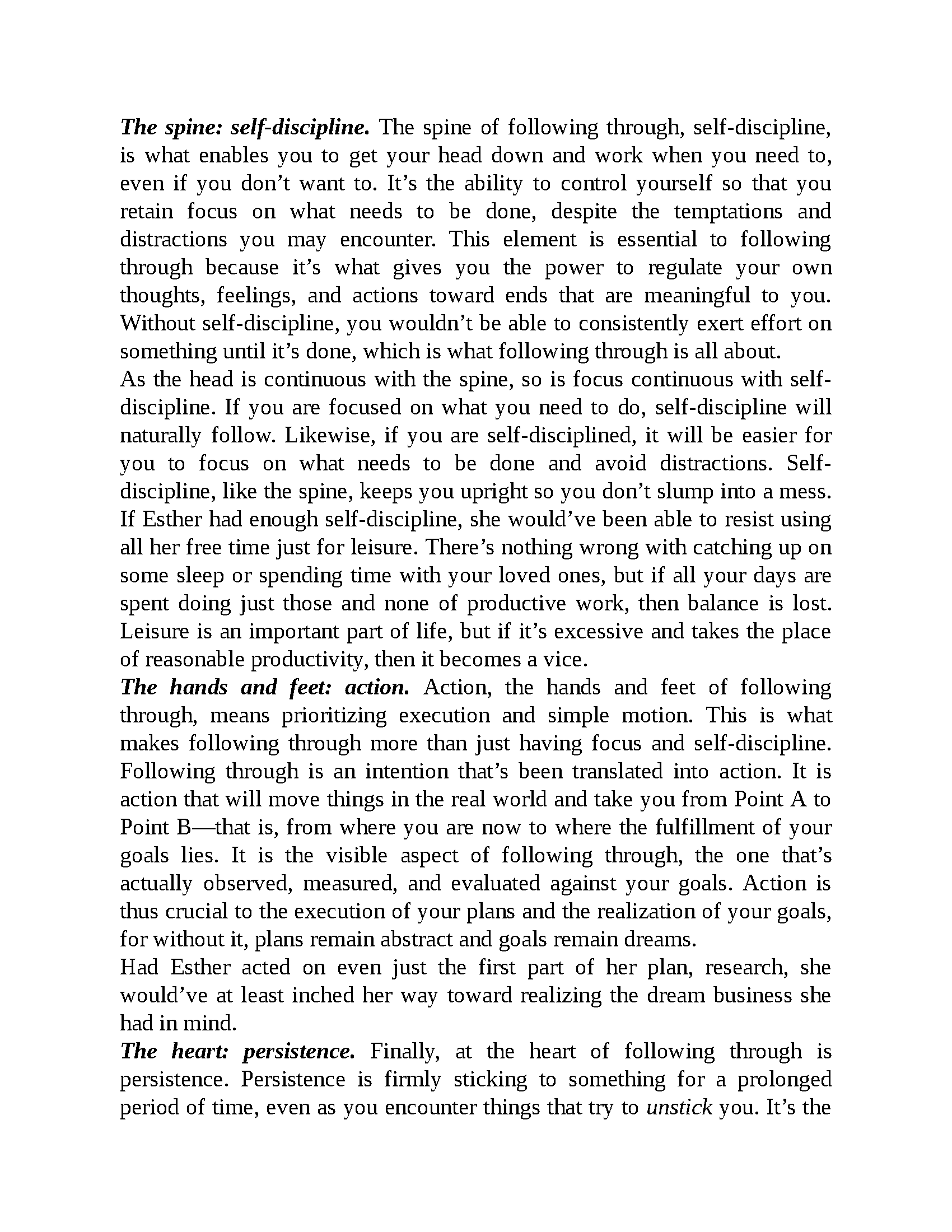 Screenshot of the "Finish What You Start" ebook by Fireflies, showing page 8 with text and design elements.