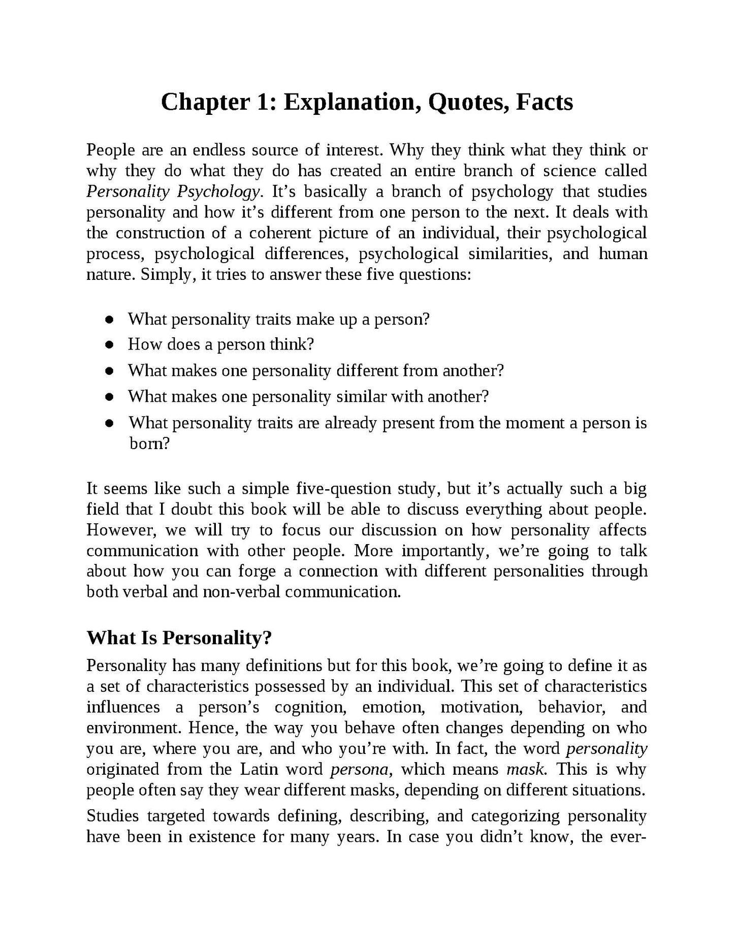 How To Read People Like A Book - Fireflies