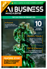 Fireflies Ai Business February 2026 eMagazine cover featuring modern design and technology-themed graphics.