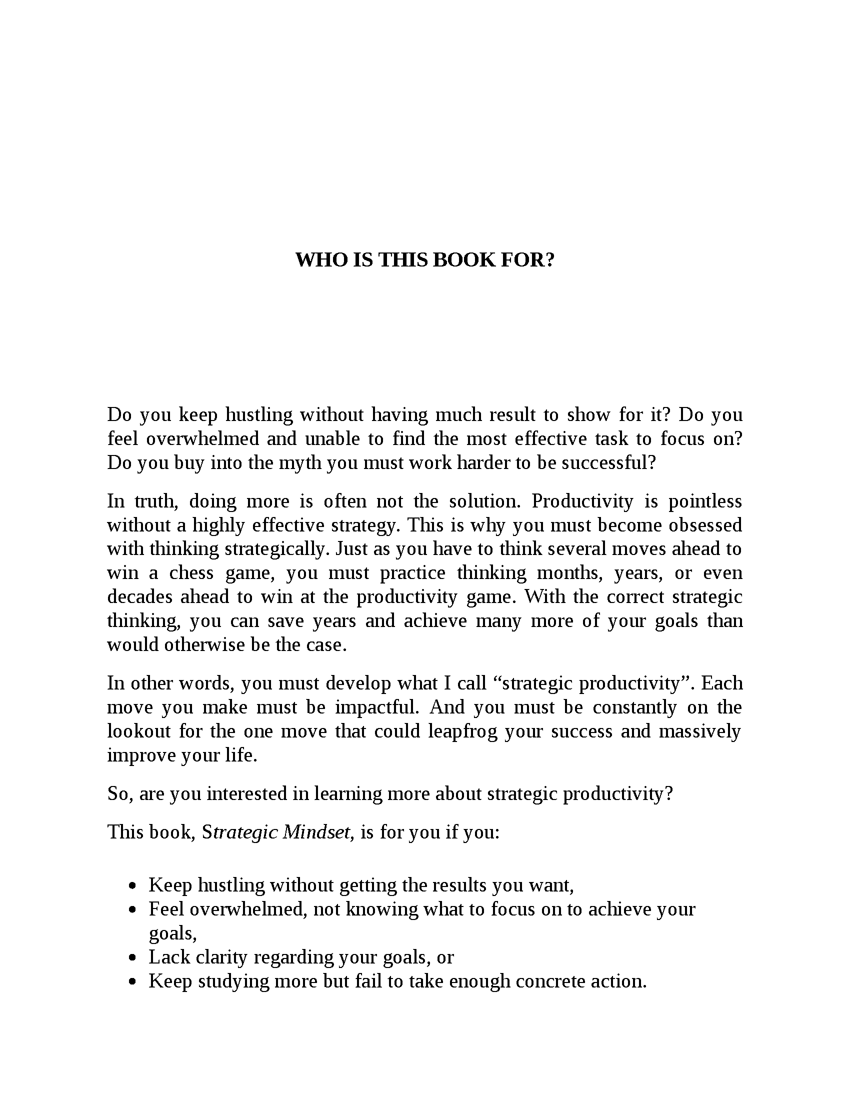 Strategic Mindset - Fireflies