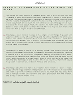 The Most Beautiful Names of Allah - Fireflies