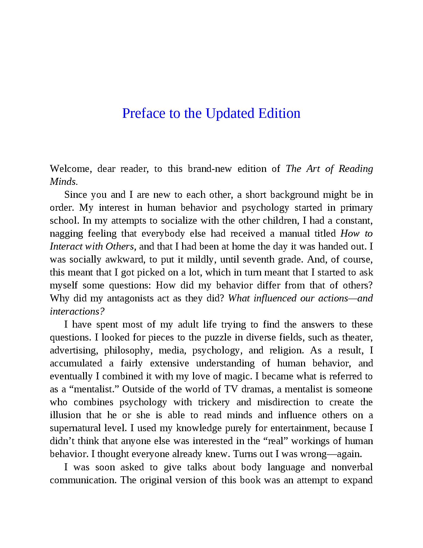 The Art of Reading Minds - Fireflies