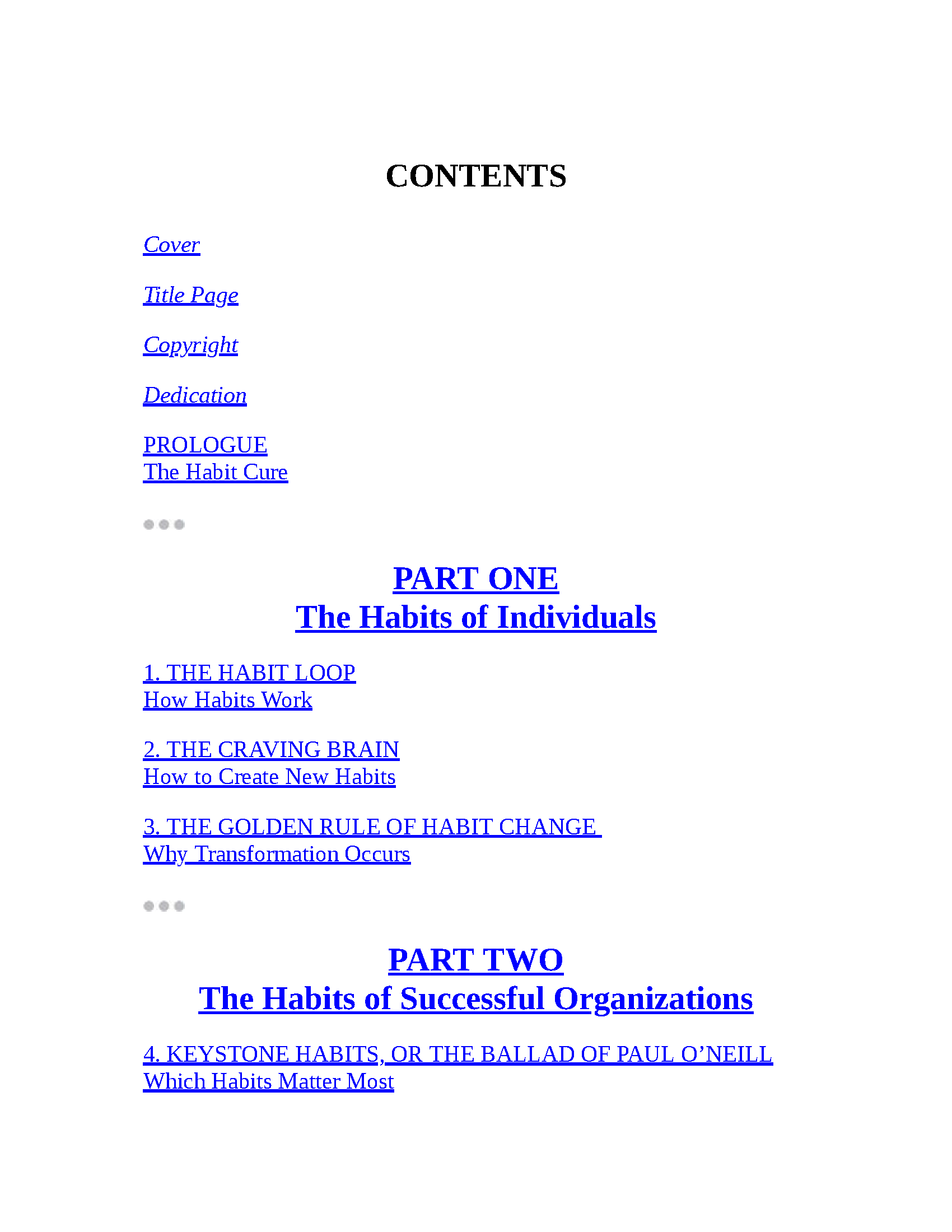 Ebook cover of "The Power of Habit" by Charles Duhigg, published by Fireflies, displayed on a digital device.