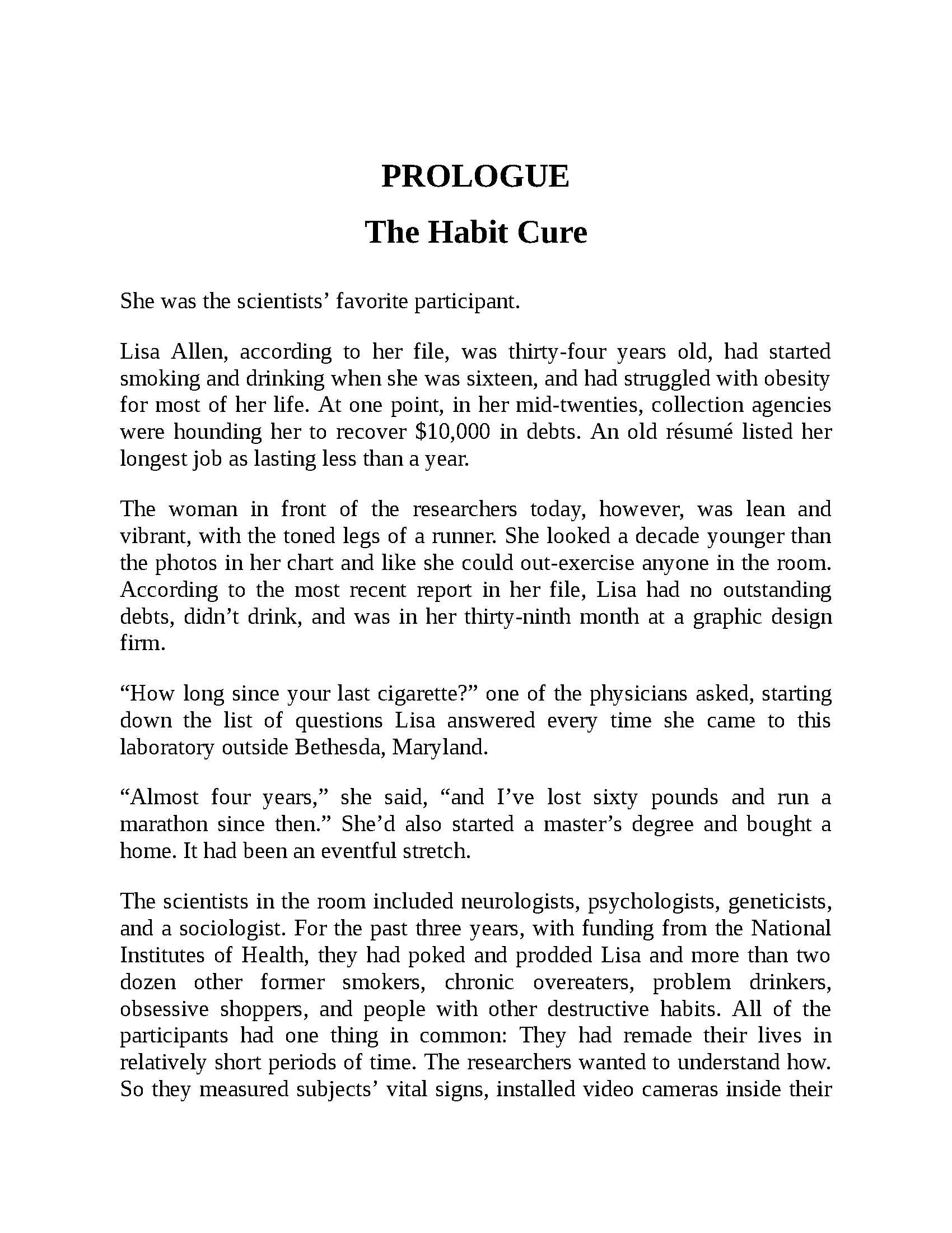 Ebook cover of "The Power of Habit" by Charles Duhigg, published by Fireflies, showing the book's title and author on the page.