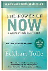 Ebook cover of "The Power of Now" by Fireflies, featuring a minimalist design with calming blue tones and the title text.