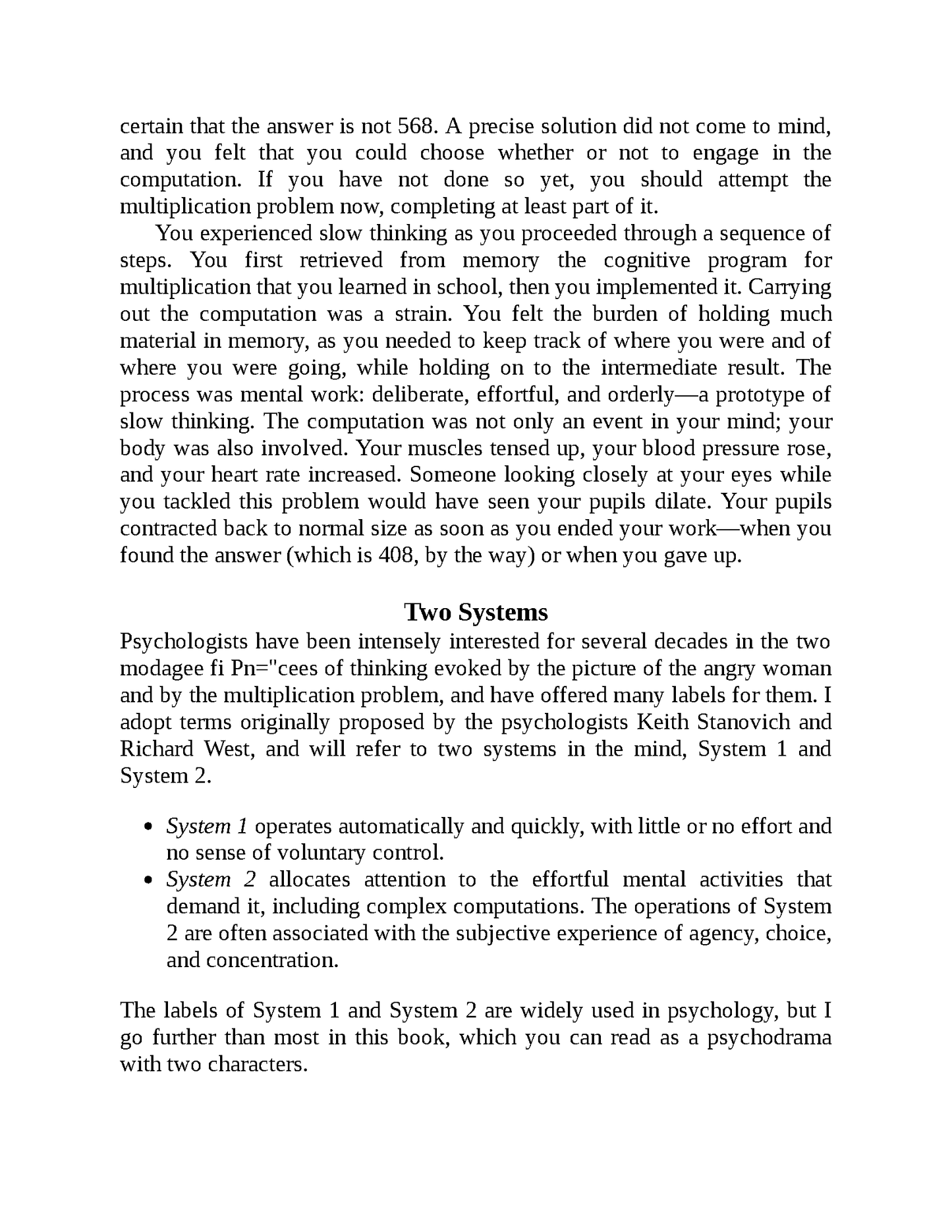 Ebook cover of "Thinking, Fast and Slow" by Daniel Kahneman, featuring a minimalist design with the title and author's name.