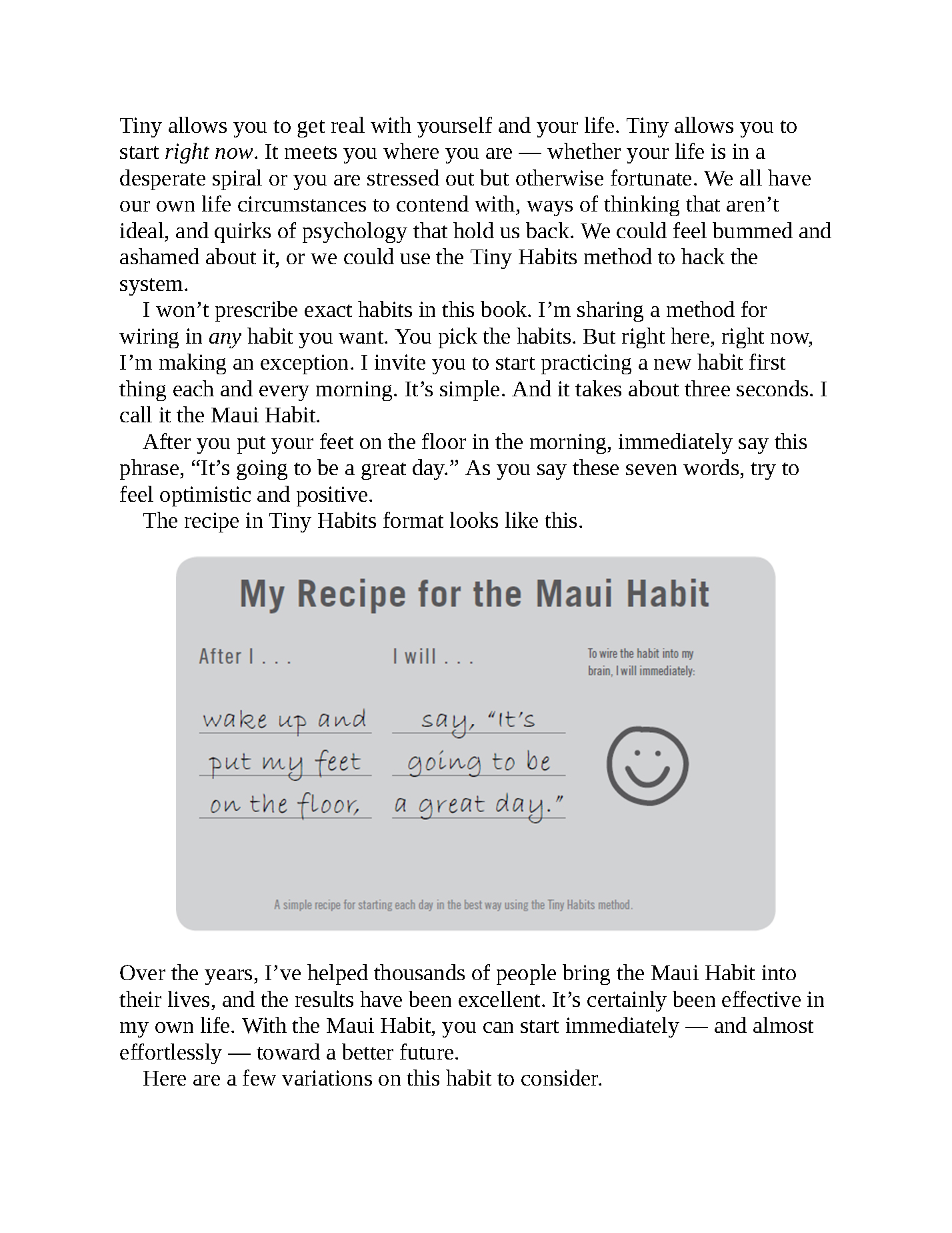Ebook cover for Tiny Habits by B.J. Fogg, titled "The Small Changes That Change Everything," with Fireflies branding.